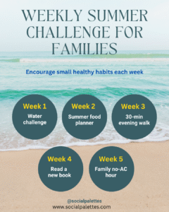 weekly summer challenge for families